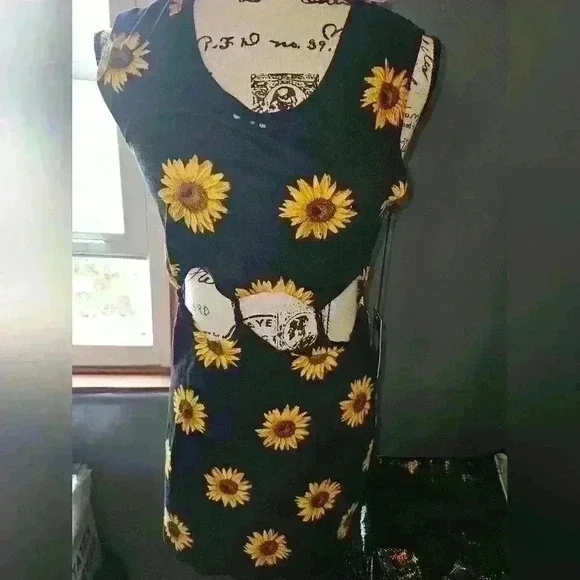 Pac Sun Kendall & Kylie Womans Sunflower Dress Size S - Picture 2 of 12